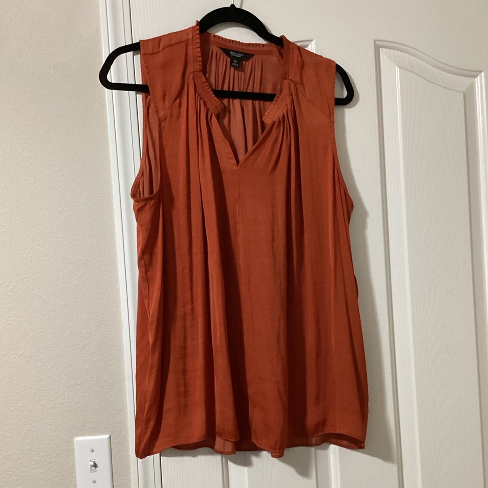 Simply Vera Vera Wang Terracotta Blouse XL